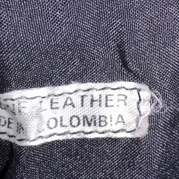 Genuine leather black purse fold over flap clutch pocket book formal  - Q1470 - Picture 8 of 14